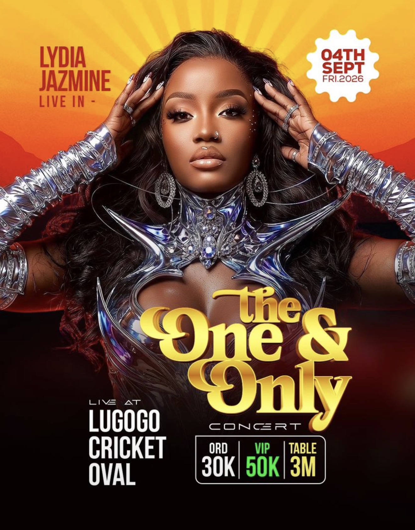 LYDIA JAZMINE LIVE AT LUGOGO CRICKET OVAL